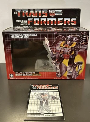 G1 Transformers Grimlock REISSUE Box And Instructions PERFECT CONDITION - Image 1 of 4