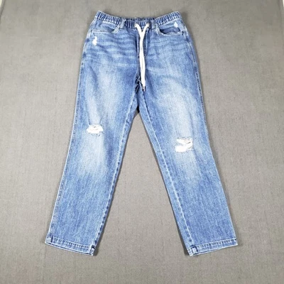 Aerie Jeans Womens Size Small Pull On Blue Elastic Waist Drawstring - Image 1 of 4