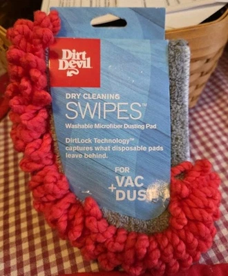 Dirt Devil Vac + Dust Dry Cleaning Swipes Washable Microfiber Dusting Pad NEW - Image 1 of 2