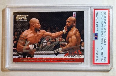 2009 Topps UFC Round 1 Rampage Jackson RC #58 Silver Ink On-Card Auto PSA/DNA - Image 1 of 4