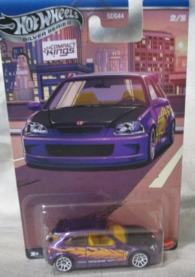 Hot Wheels Silver Series Compact Kings  '99 Honda Civic R  1:64 Scale Diecast - Image 1 of 4