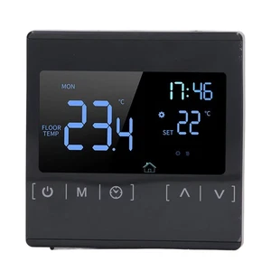 Termostato Digital Programable, Termostato Pantalla Táctil Programable Smart Di... - Imagen 1 de 9