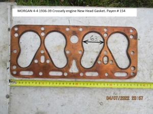 MORGAN 4-4 1936-39 Crossely engine New Head Gasket. Payen # 154 - Picture 1 of 2