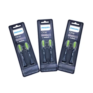 3 paquetes (2 POR PAQUETE) Philips ONE cabezales de cepillo de Sonicare #BH1022/04 AZUL MARINO - Imagen 1 de 7