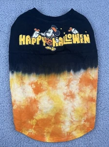 Disney Tails Happy Halloween Spirit Jersey Mickey Mouse PUMPKIN Shirt Dog Large - Picture 1 of 10