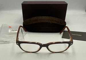TOM FORD FT5207 083 Eyeglasses Violet Tortoise Frame 49mm-18-135 FRAME CASE ONLY - Picture 1 of 10