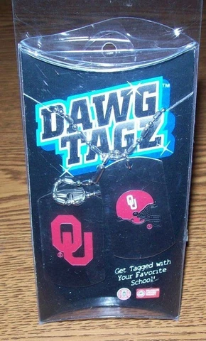 OKLAHOMA SOONERS COLLEGIATE DAWG TAGZ BRAND NEW!!! Cover