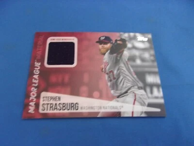 Stephen Strasburg Topps Update 2019 Major League Material jersey - Image 1 of 2