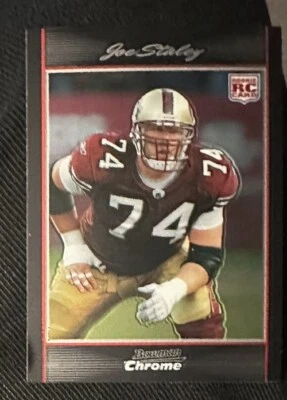 2007 BOWMAN CHROME JOE STALEY RC SAN FRANCISCO 49ERS #BC42 - Image 1 of 2