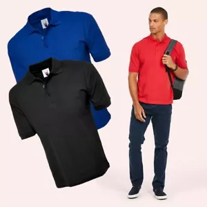 100% Cotton Rich Poloshirt by Uneek UC112 Men's Unisex Polo Shirt - XS to 4XL - Picture 1 of 7