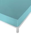 Fitted Bottom Sheet Naturals Turquoise (Size: Uk King Size Bed (150... NEW