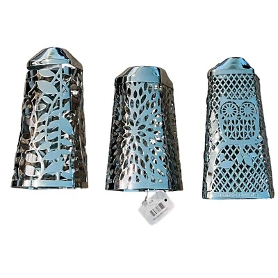 Soporte para funda de jabón 3 Bath & Body Works plateado cromo hojas de búho ráfaga Foto 1 de 4