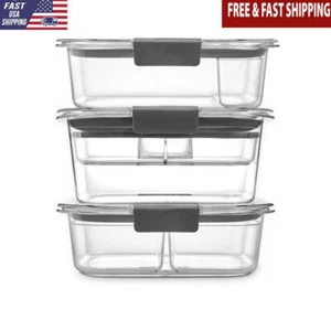 12Pc Food Storage Containers Sandwich & Salad Lunch Kit Leak-Proof Plastic Clear - Picture 1 of 5