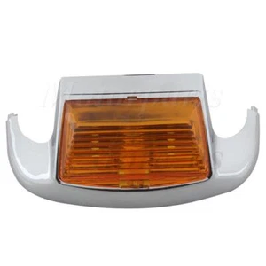 Chrome Fender Tip Trim Front LED Light For Harley Heritage Softail Electra Glide - Picture 1 of 8