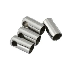 Stainless Steel Crimp Beads Rope Cord End Caps Tips fit 1/1.2/1.5/2//3/4/5/6/7mm - Picture 1 of 8