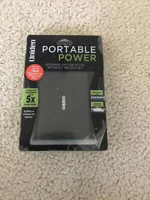 Energia portátil Uniden - recarregue qualquer dispositivo USB sem tomada - NOVO - Imagem 1 de 2