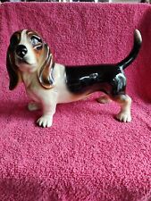 Vintage  Bassett Hound Dog Figurine