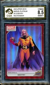 2023 Upper Deck Marvel Platinum Red Rainbow #113 Sentry SP CGA 8.5 - Picture 1 of 3
