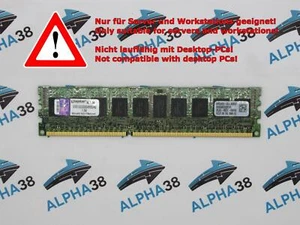 Kingston 4GB DDR3-1333 PC3-10600R Kvr1333d3s4r9s / 4g CL9 15V Servidor RAM ECC - Imagen 1 de 1