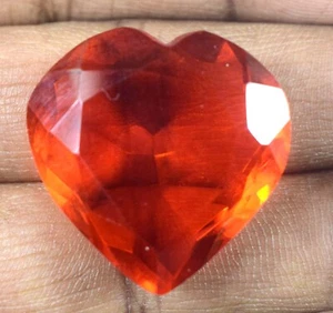 50,90 ct Brasilianischer Orangetopas Herzform Edelstein Zertifiziert E6050 Super Angebot - Bild 1 von 10