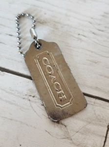 COACH Silver Metal Handbag Hang Tag READ - Picture 1 of 4