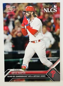 Bryce Harper Birthday HR NLCS 2023 MLB TOPPS NOW Card 1008 Phillies - Picture 1 of 2