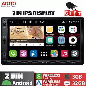 ATOTO S8 Standard Android Autoradio 7" 2DIN Wireless CarPlay&Android Auto 3+32GB - Foto 1 di 11