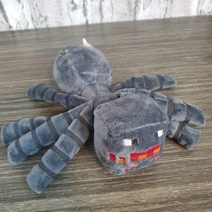 Minecraft graue Plüschhöhlenspinne Stofftier Jinx Mojang Spin Master 7 Zoll EUC - Bild 1 von 7