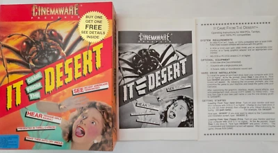 It Came From The Desert IBM PC 3.5” Cinemaware 1989  CIB WITH MAP - Image 1 of 3