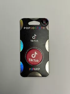 PopSockets TIK-TOK EDITION Red PopGrip with Swappable Top - Picture 1 of 2