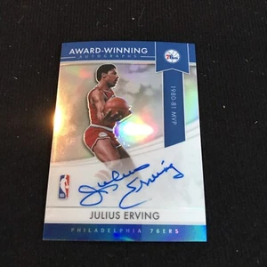 2021 Panini Julius Erving 1980-81 MVP Award Winning Auto Silver Prizm #AW-JEV - Picture 1 of 2