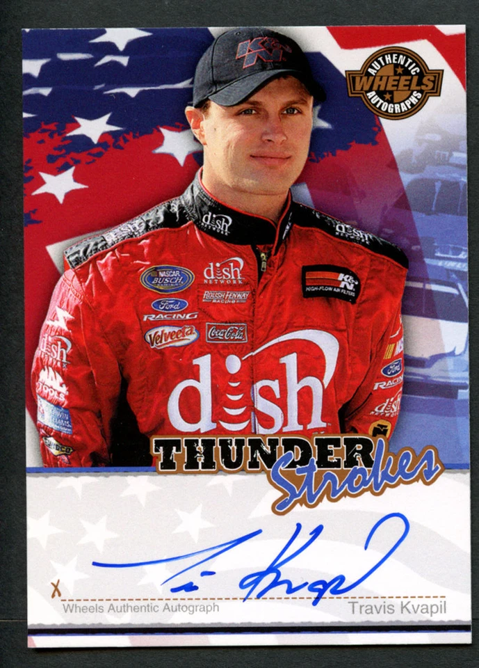 Travis Kvapil signed autograph auto 2007 Wheels Thunder Stroke's NASCAR Card - Image 1 of 1