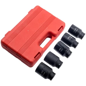 5pcs Wheel Spindle Axle Nut Deep Impact Sockets Front Back Removal Puller Tool - Picture 1 of 12
