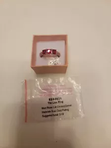 Ring Bomb Party Rbp4501 "The Lisa Ring " rose gold plating with garnet size 9 - Picture 1 of 1