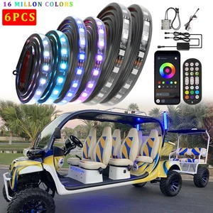 Kit remoto APP para carro de golf Polaris GEM e4 e6 6X luz inferior barras de tira LED - Imagen 1 de 17