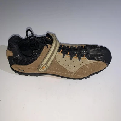 TAHO ATB Mountain Bike SPD Shoes Mens EU 47 US 13 Brown Black Suede Cycling - Image 1 of 4