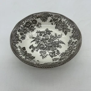 Tazón pequeño vintage Enoch Wedgewood Tunstall faisanes asiáticos negros - Imagen 1 de 10