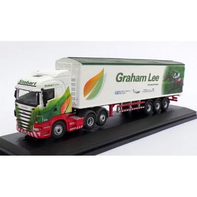 BILICO SCANIA STOBART GRAHAM LEE 1:76 Oxford Veicoli Commerciali Modellino Nuovo - Immagine 1 di 4