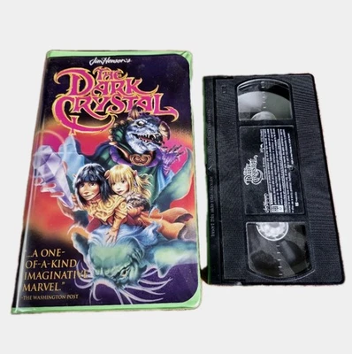 The Dark Crystal (VHS, 1994) Green Clam Shell - Case Jim Henson Foto 1 de 3