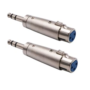 1/4 TRS auf XLR Buchse Adapter, Stereo symmetrischer Audio-Anschluss, 2er-Pack - Bild 1 von 5