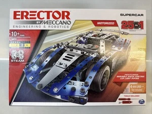 Erector by Meccano Supercar 25-in-1 Stem Building Kit Engineering & Robotics - Picture 1 of 2