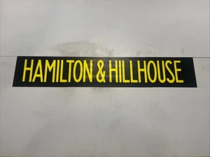 HAMILTON & HILLHOUSE - Hamilton Depot 289 Scottish Bus Destination Blind 36” - Picture 1 of 11