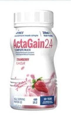 24 X Aymes Actagain 250ml (2 cases of 12 ) 🍓 strawberry Flavour