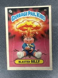 Glossy BLASTED BILLY 8b Garbage Pail Kids Card Series 1 – Vintage Original 1985 - Picture 1 of 10