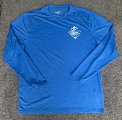Hang Ten Men’s Long Sleeve UV Shirt XL SZ M Blue UPF 50+  Crew Neck Long Sleeve - Image 1 of 4