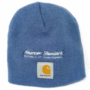Carhartt Hecho en EE. UU. Gorro Tejido Azul Invierno Gorra Sombrero - Imagen 1 de 5