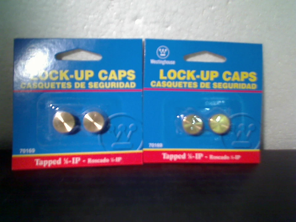Tapas de bloqueo Westinghouse 70169 2PK acabado latón, 2 por pedido, ENVÍO GRATUITO Foto 1 de 1