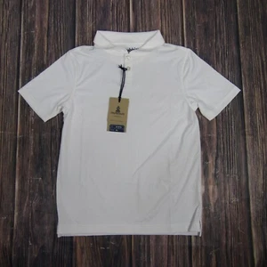 Chubbies NEW NWT Youth Medium White Performance Polo Shirt Athletic Golf Sport - Picture 1 of 3