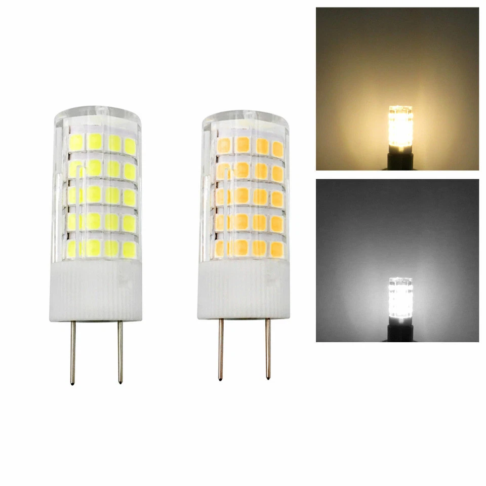 5pcs G8 2 Pin LED Light Bulb 64-2835 AC/DC 12V Corn Lamp 5W Ceramics Lights  - Image 1 of 3