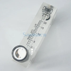2-100L/h Water Panel Flow Meter Rotameter & Valve M18 Male G1/4" Female LZM-6T - Picture 1 of 18